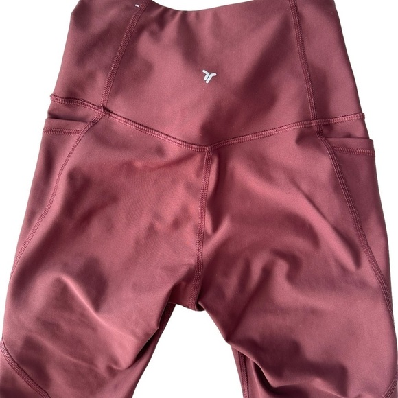 OLD NAVY WOMENS  MAROON HIGH-WAISTED POWERSOFT LEGGINGS SIZE XS - Picture 10 of 11